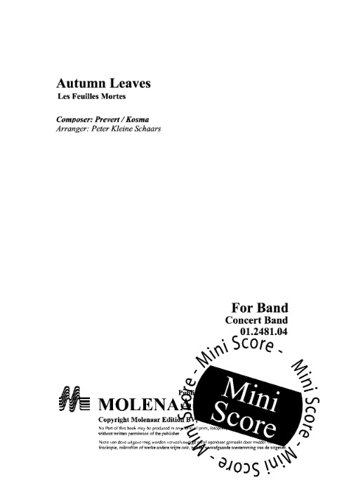 Autumn Leaves (Les Feuilles Mortes) - cliquer ici