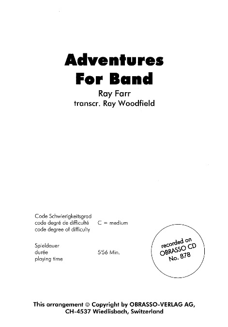 Adventures for Band - cliquer ici