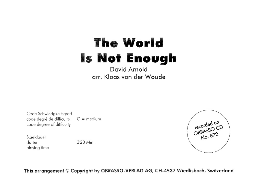 World Is Not Enough, The - cliquer ici