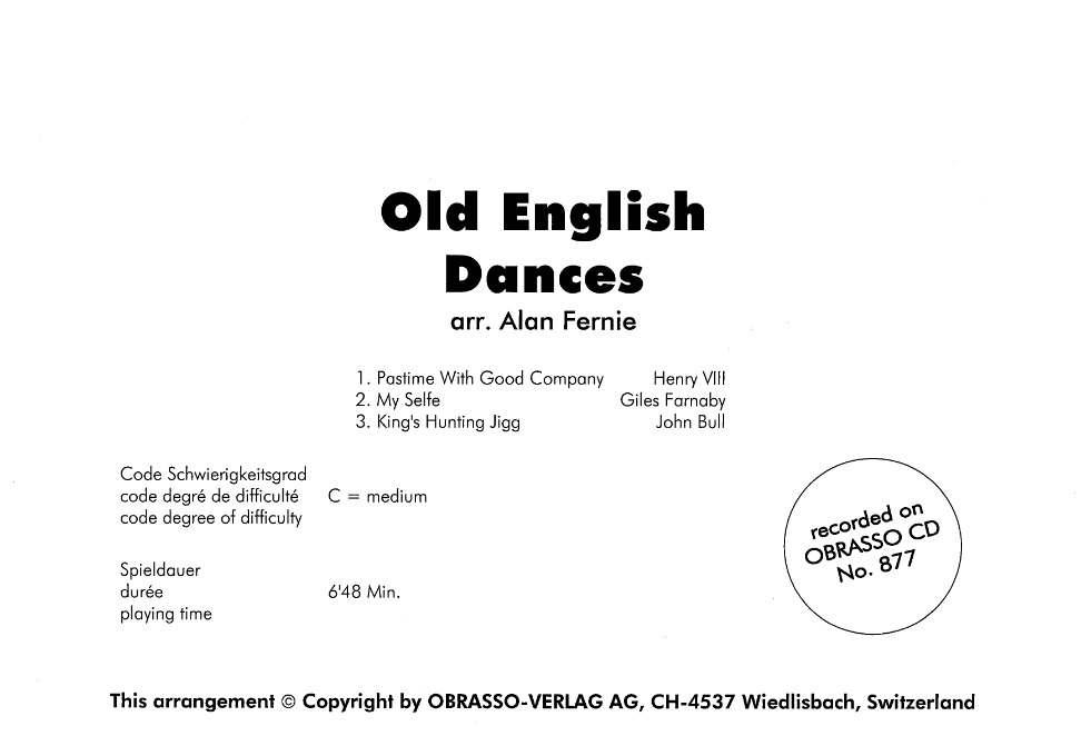 Old English Dances - cliquer ici