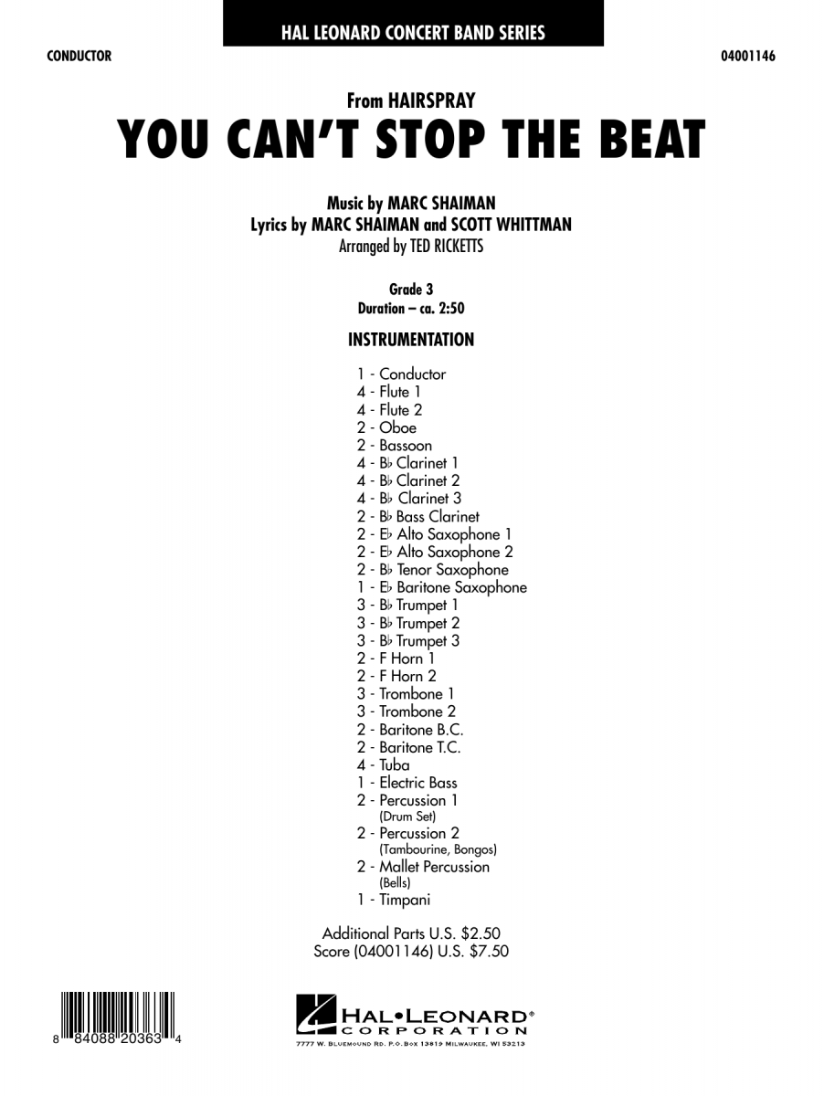 You Can't Stop the Beat (from 'Hairspray') - cliquer ici
