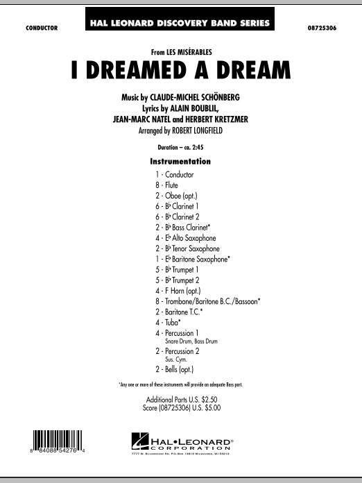 I Dreamed a Dream (from Les Mis�rables) - cliquer ici