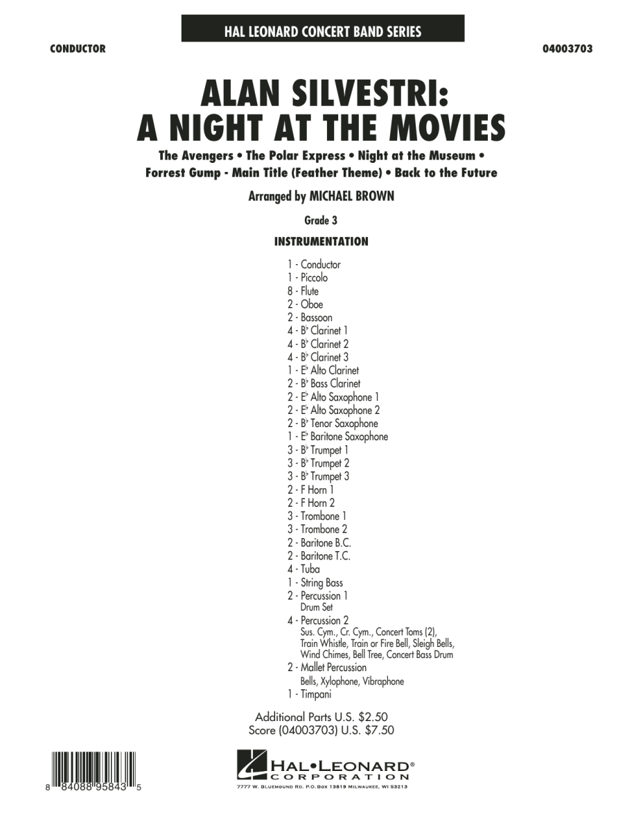 Alan Silvestri: A Night at the Movies - cliquer ici