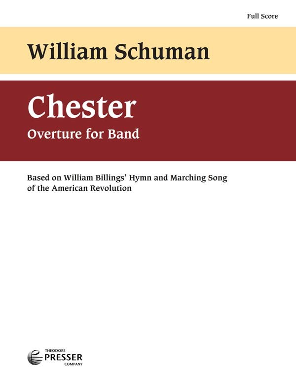 Chester Overture (New England Triptych Mvt.3) - cliquer ici