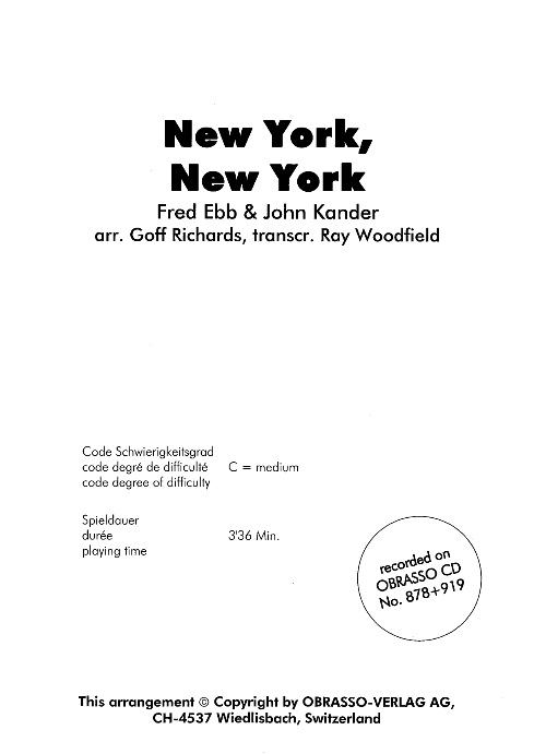 New York, New York - cliquer ici