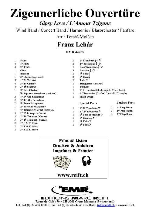 Zigeunerliebe Ouvertre - cliquer ici